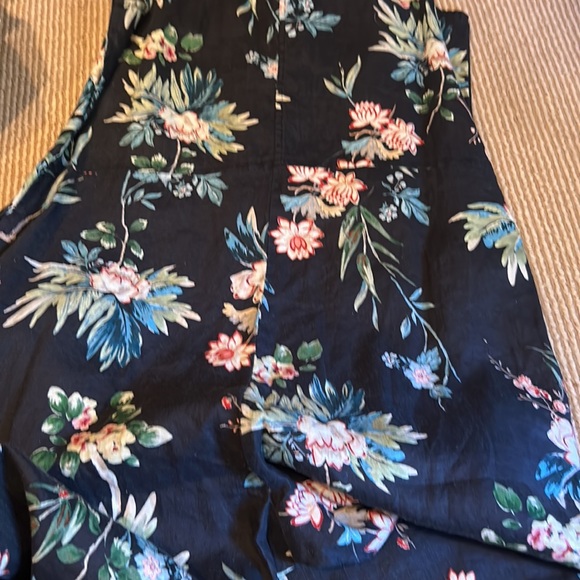 NWT JOHNNY WAS easy linen floral embroidered jumpsuit size XS/S - Picture 9 of 9